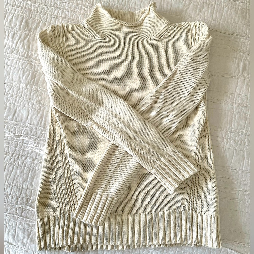 J.Crew Cotton Roll Neck Sweater